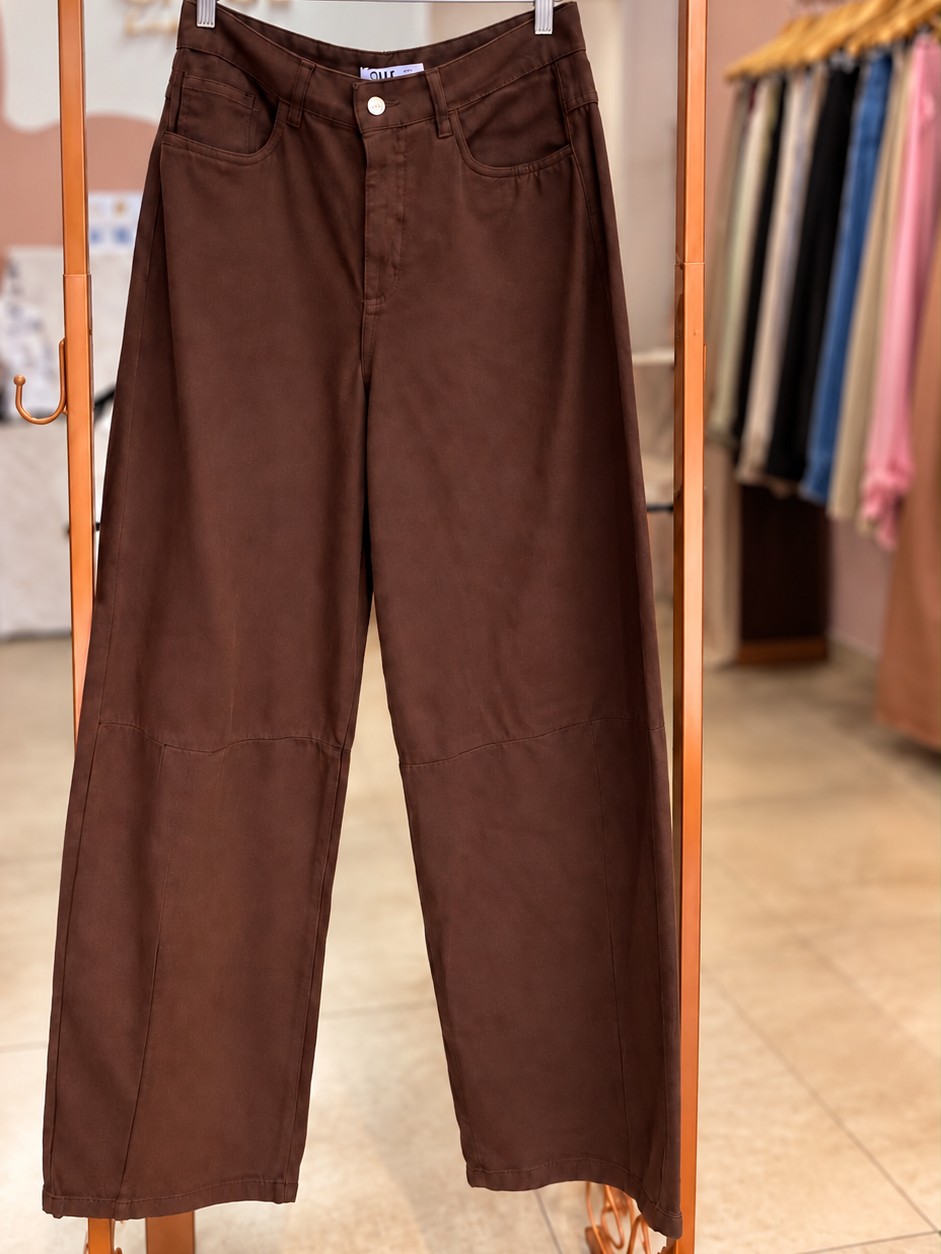 Calça Balloon Marrom